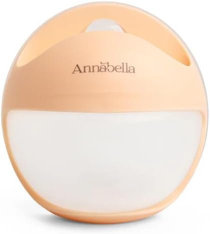 Annabella Breast Milk Collector, Milk Collection Cup for Breastfeeding, Hand Free Silicone Wearable Pumps, 120 ml BPA Free Reusable Breast Milk Shells, Portable Wearable Breastfeeding Breast Pump