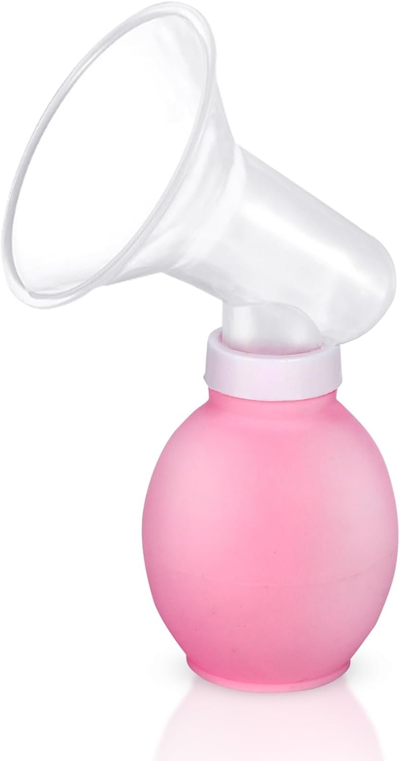 Breast Pump for Dog, Pet Breast Pump, Dog Breast Pump Help Your Pet Breast-Feed Newborn Pets Silicone Manual Breast Pump, Pink Manual Breast Pump