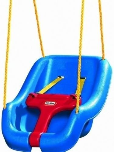 Little Tikes Baby Swing, Portable Hanging Rocker, Blue, Indoor Outdoor Use, Adjustable Straps, 50 lb Weight Capacity