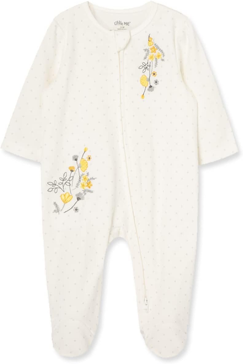 Little Me Clothes for Baby Girls’ 100% Cotton Scratch-Free Tag Footie Sleeper