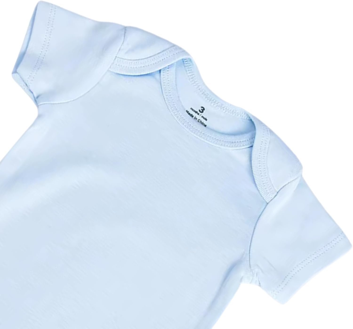 Baby Bodysuit – Unisex Short Sleeve Onesie for Newborns – Soft Cotton – Gentle on Skin – Easy Snap Closure – (0–3 Months)