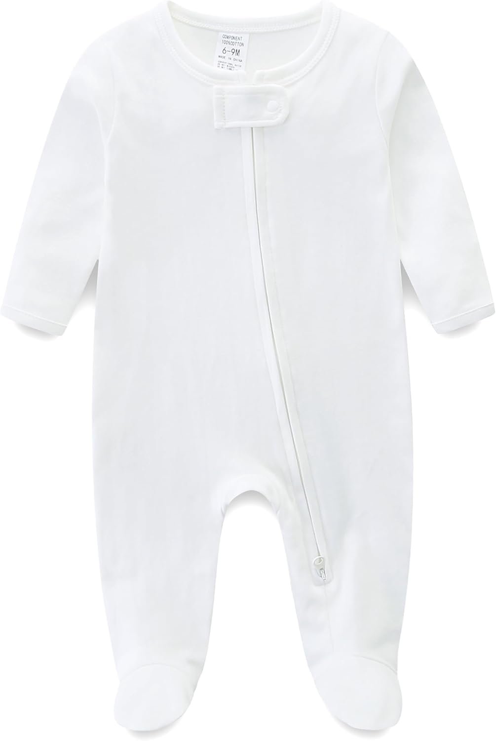 Babymine Baby Girl Boy Zipper Sleepers Clothes,Cotton Toddler Pajamas,Cute Onesie Outfits Newborn Footies