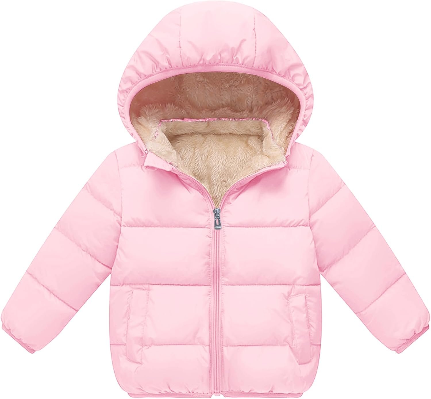 Baby Boys Thicken Winter Coat Toddler Girls Fleece Warm Hooded Jacket Clothes