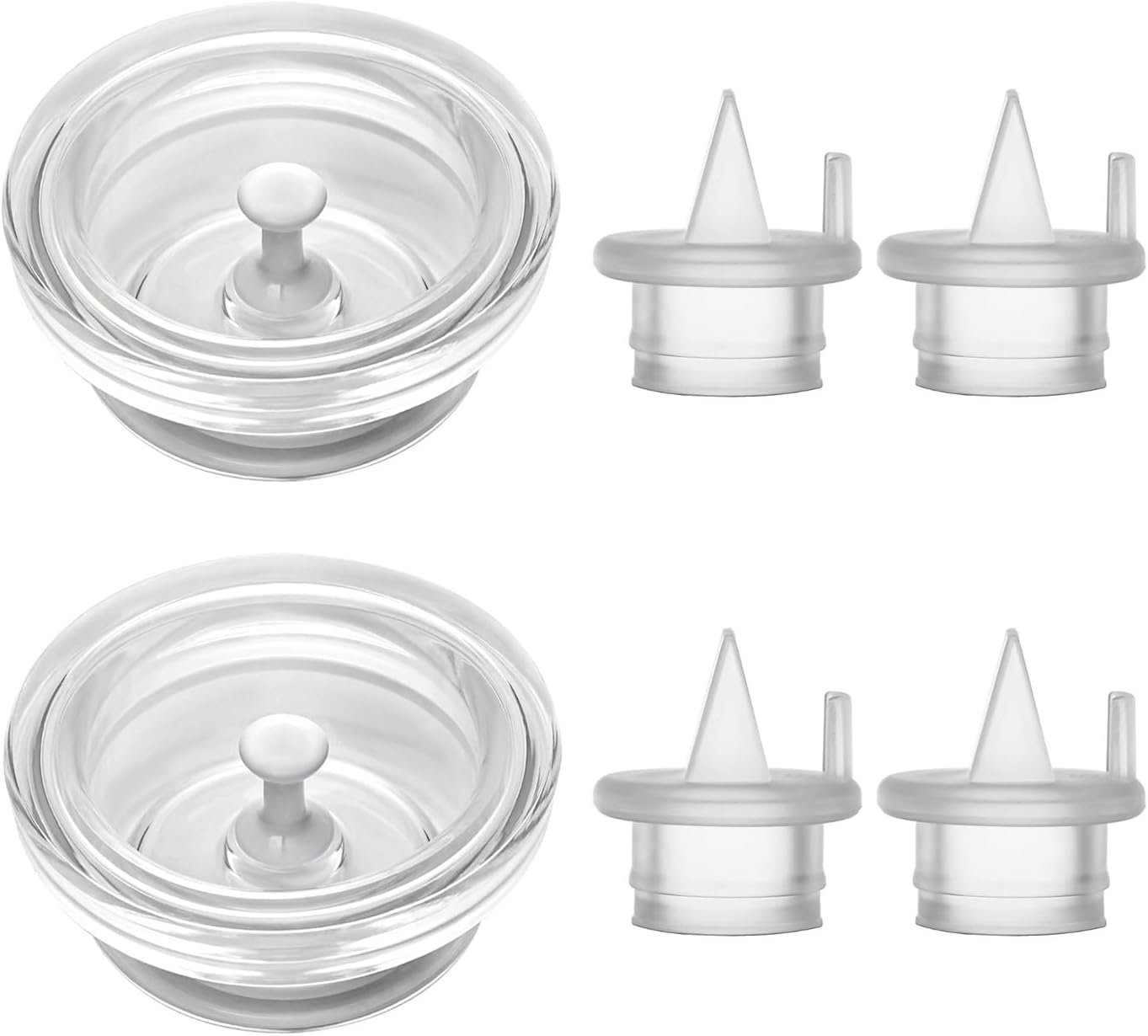 Manual Breast Pumps Parts Silicone Diaphragm&Duckbill Valve Compatible with Avent Breast Pumps Replace Avent Pump Accessories Use with Manual SCF330/SCF430