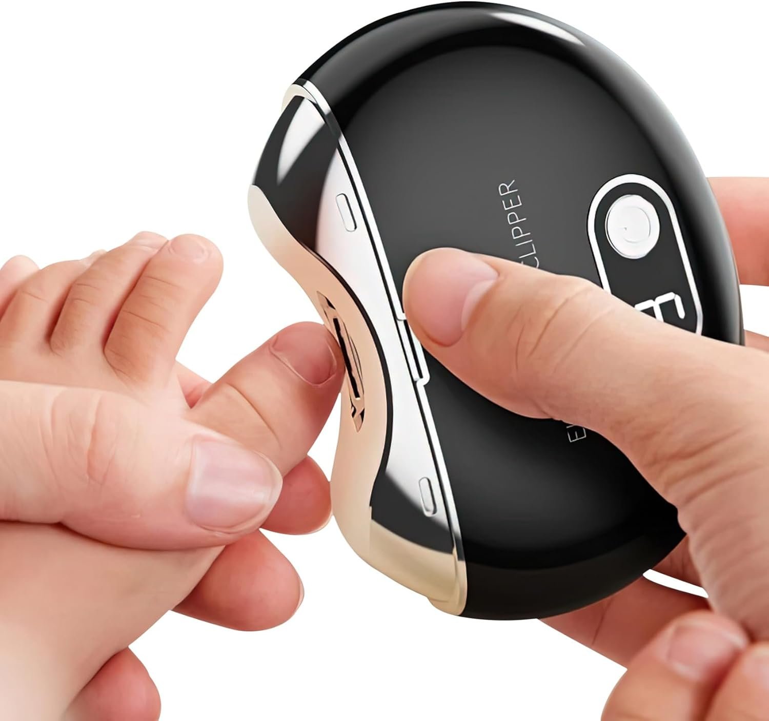 Electric Nail Clippers with 3-Speed Adjustable LED Lights, Built-in Storage, USB Rechargeable, Suitable for Children, Adults, and Infants