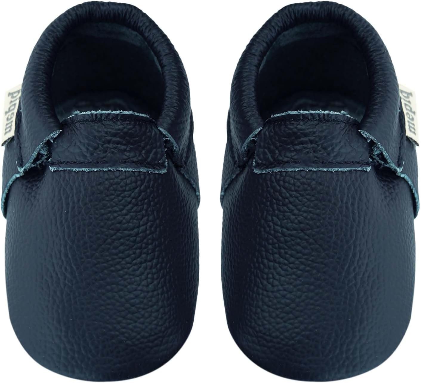 Toddler Moccasins Baby Shoes with Suede Sole, Soft Leather Anti Slip Crib Walking Baby Shoes Suitable for Indoor First Walking