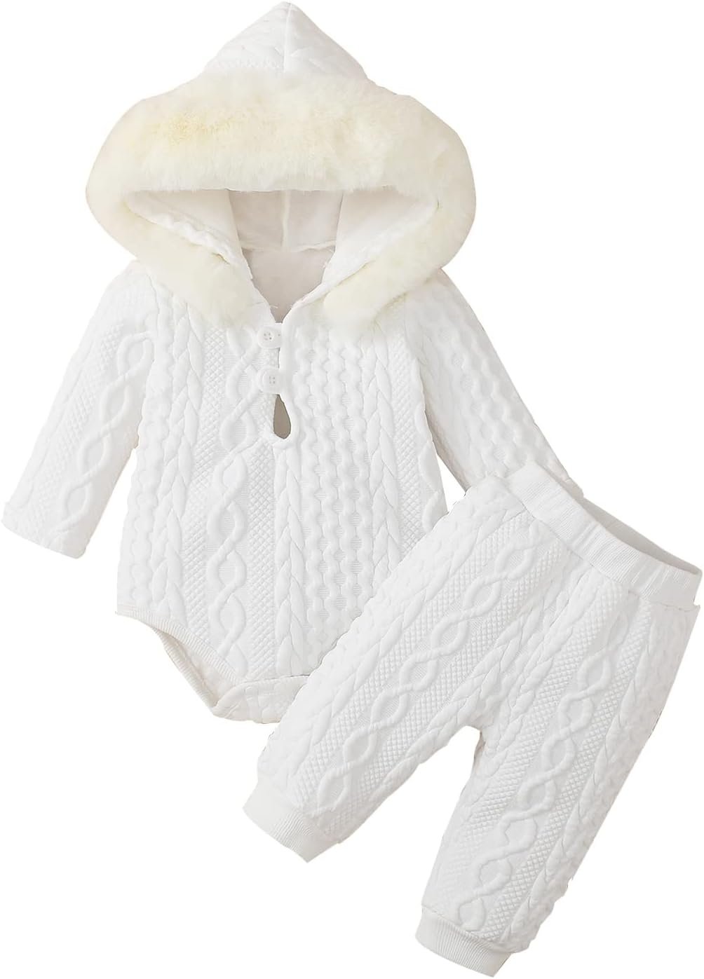 Baby Clothing Sets Girls Hooded Long Sleeve Romper and Pants Outfit Infant Clothing layettes