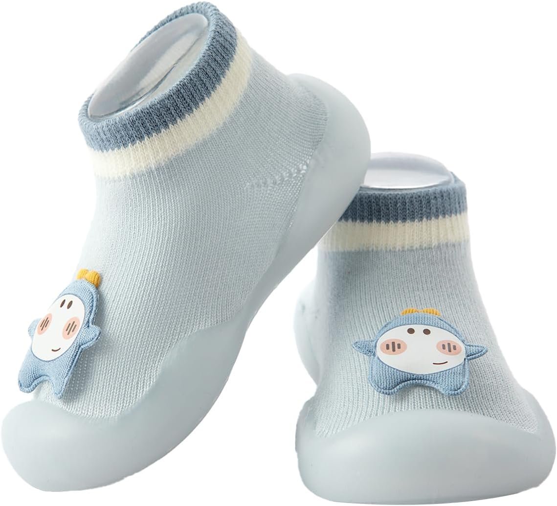 Baby Sock Shoes Boys Girls First Walking Shoes Non Slip Lightweight Toddler Infant Indoor Outdoor
