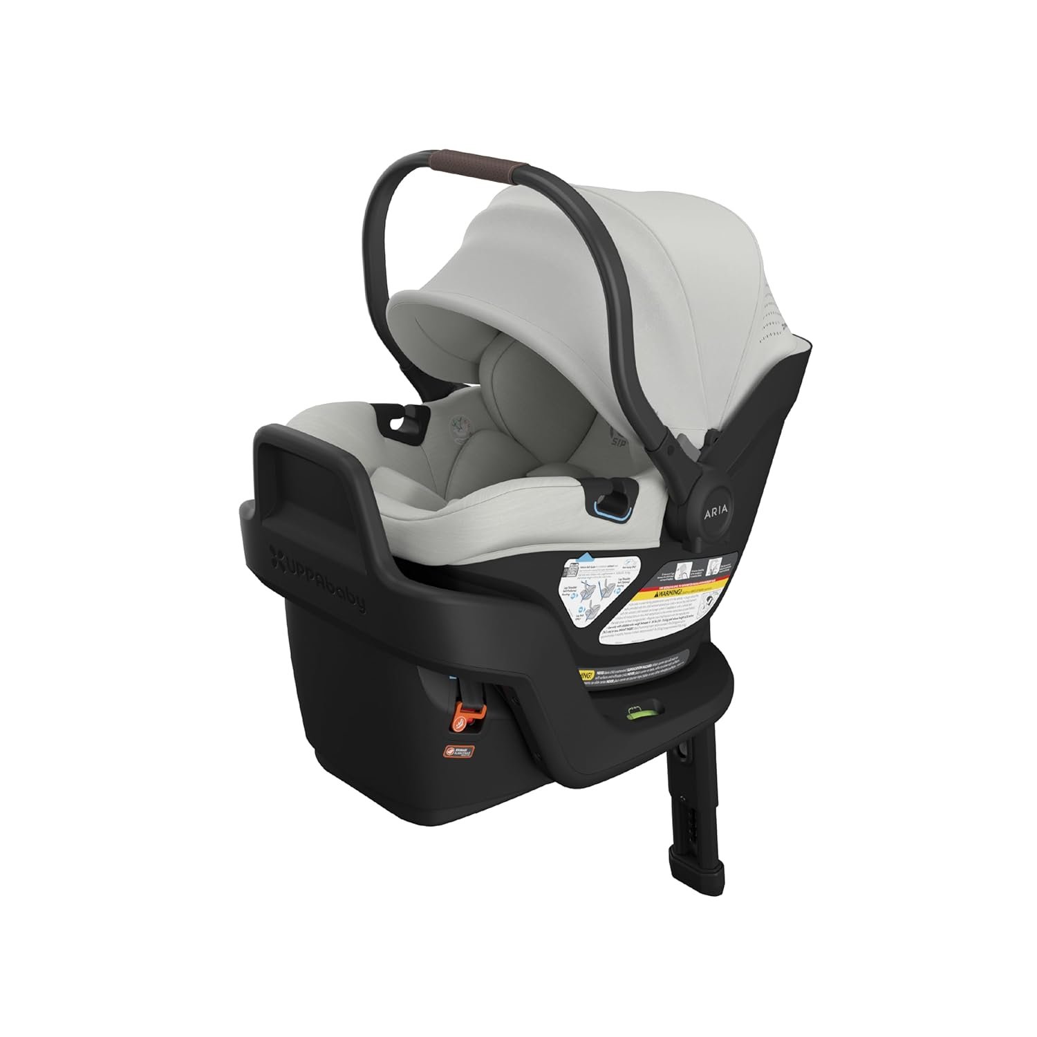 UPPAbaby Aria V2 Lightweight Infant Car Seat – Load Leg + Anti-Rebound Panel – Infant Insert + All-Weather FootCover Included – Direct Stroller Attachment – Savannah (Pearl Grey Mélange)