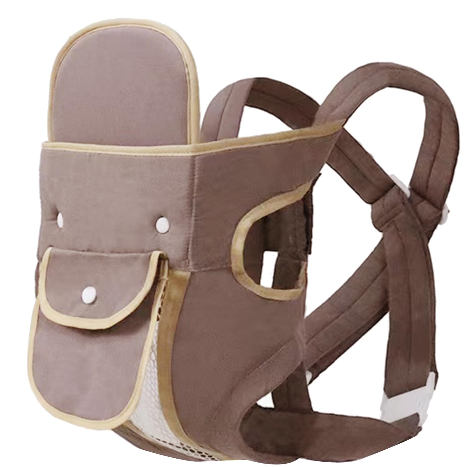 KIYUMI Baby Sling Carrier Portable Newborn Toddler Child Infant Baby Carrier-Child Carrier Sling,Lightweight & Breathabl Hip 4 in 1 Carry,Brown