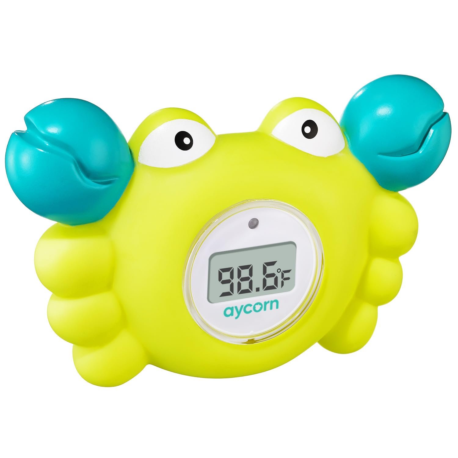 Aycorn Digital Baby Bath & Room Thermometer – Fahrenheit with LED Display & Temperature Warning – Infant Baby Bath Toys Floating Toy Thermometer