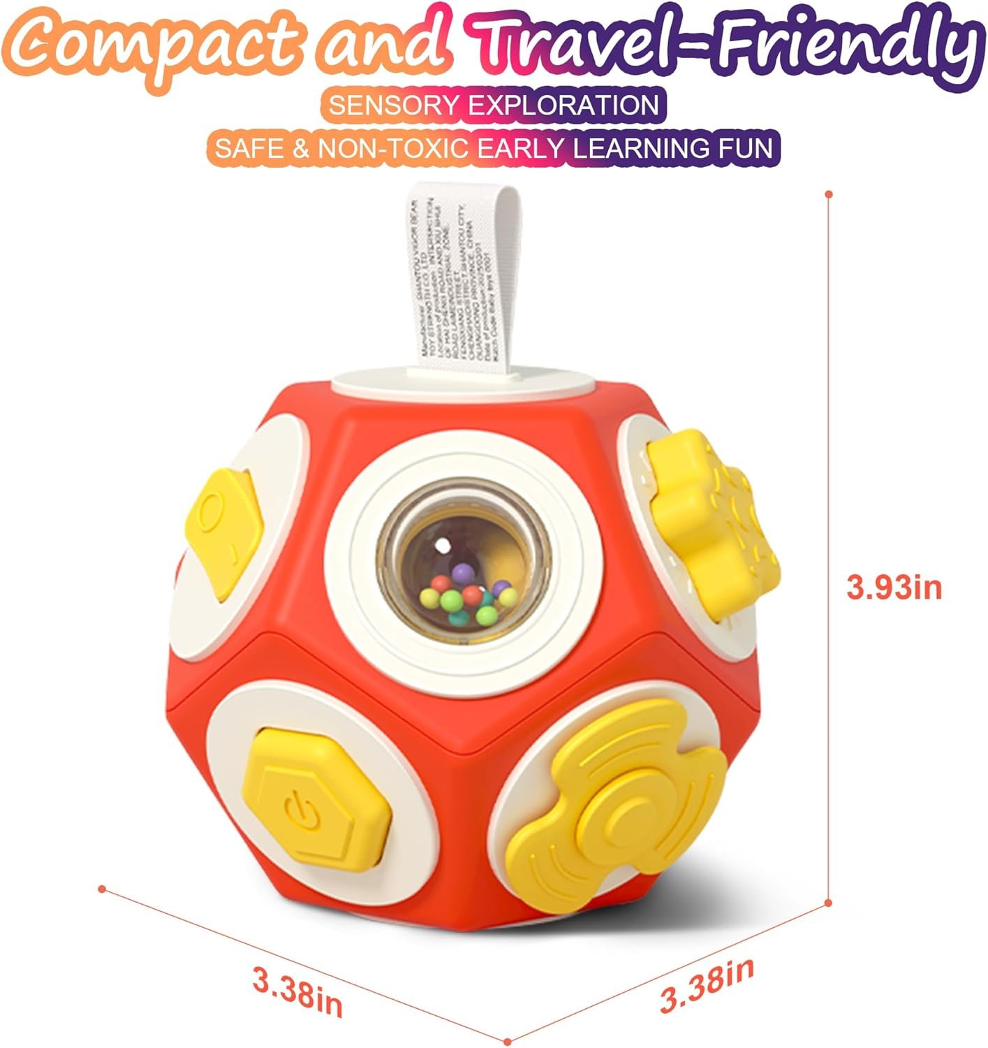 Busy Cube for Toddlers 1-3,12-in-1- Montessori Sensory Activity Cube with Children’s Intellectual Development Learning,Educational Learning Gifts for Boys & Girls