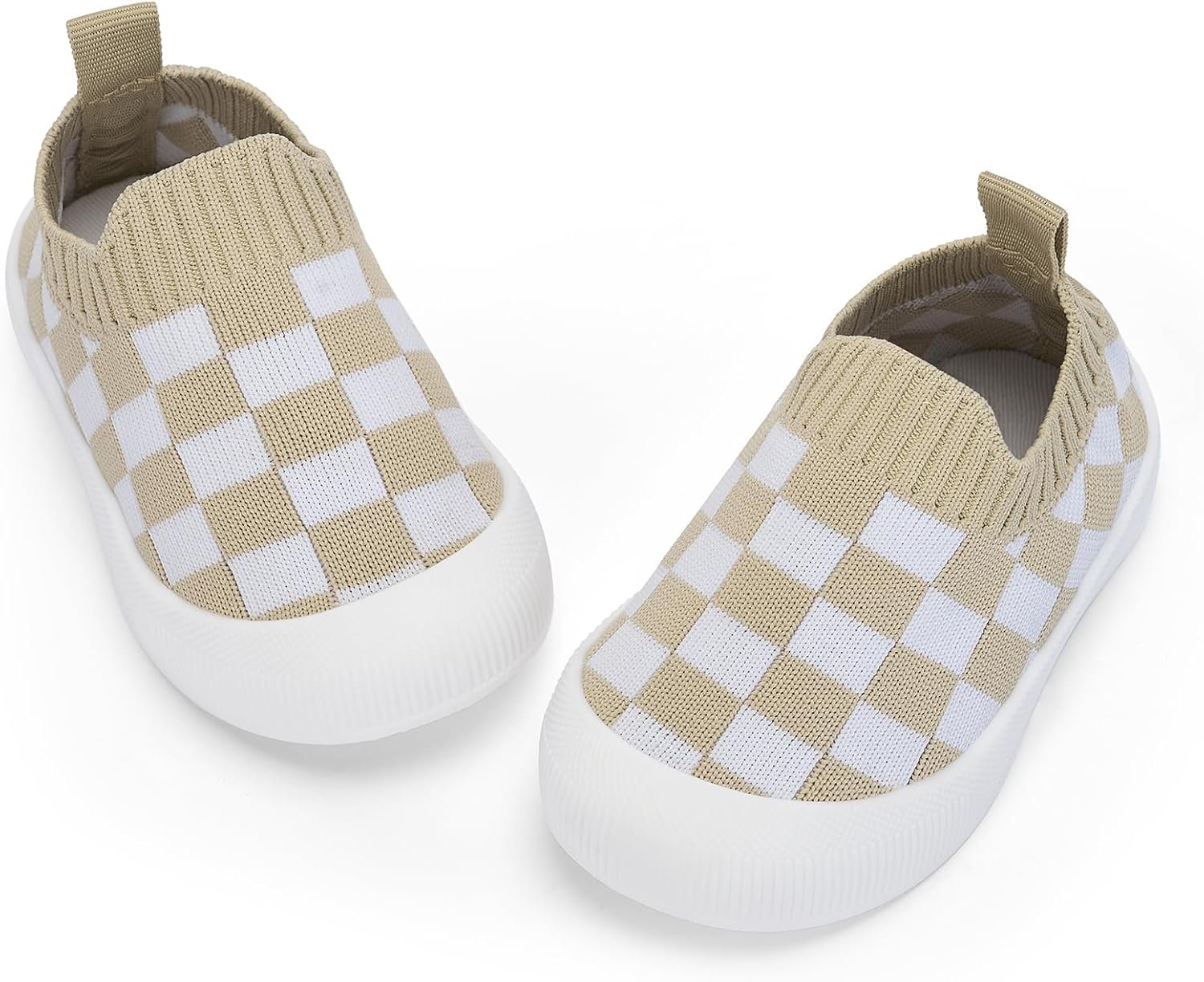 BACSAC Baby Toddler Unisex Infant Shoes Boys Girls Beige Mesh Breathable Non-Slip Soles 6-36 Months