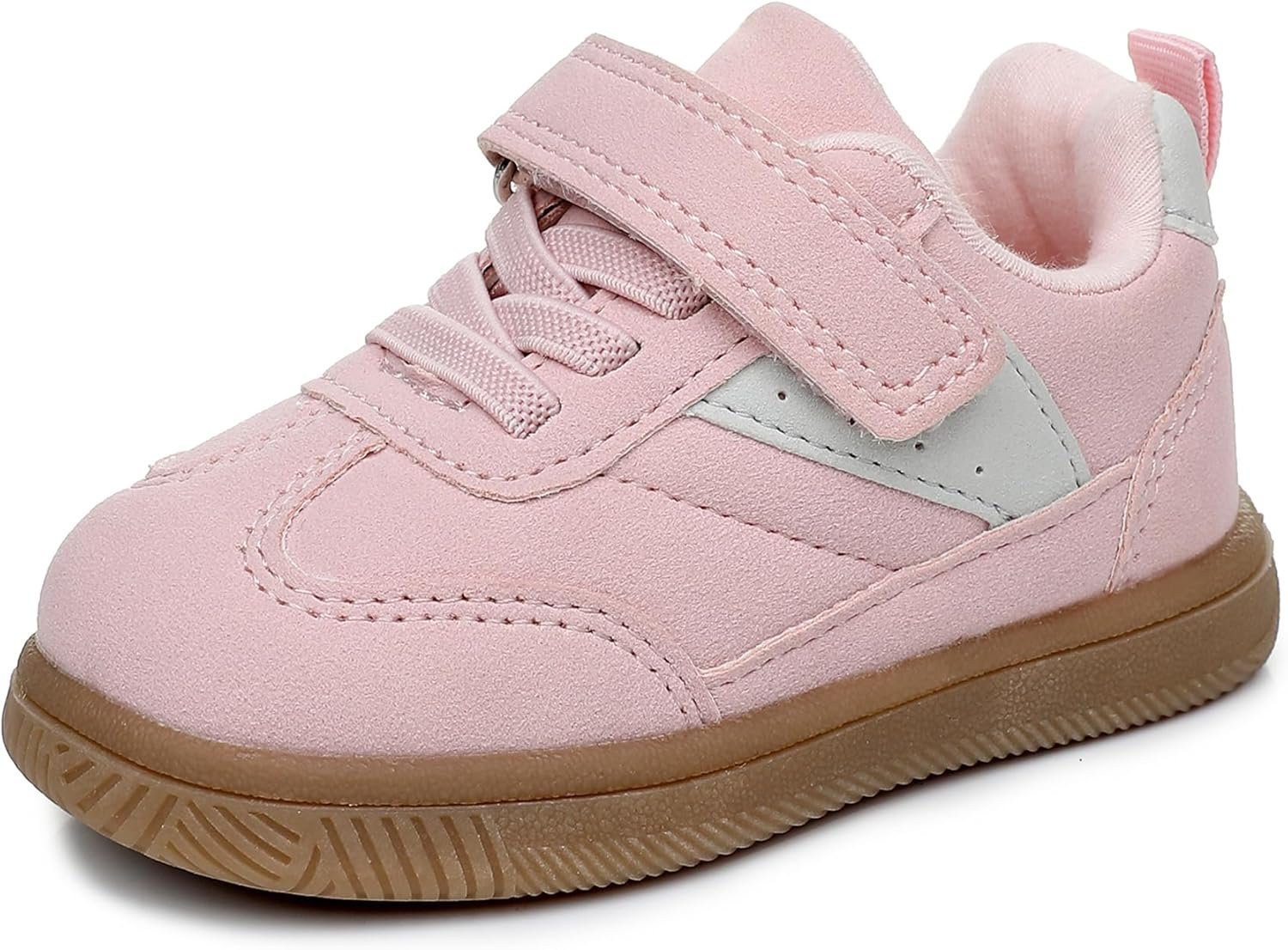 Apakowa Toddler Sneakers Baby Walking Shoes First Walker Sneakers Wide Toe Box Soft Sole Infant Toddler Casual Shoes for Boys Girls 6-24 Months