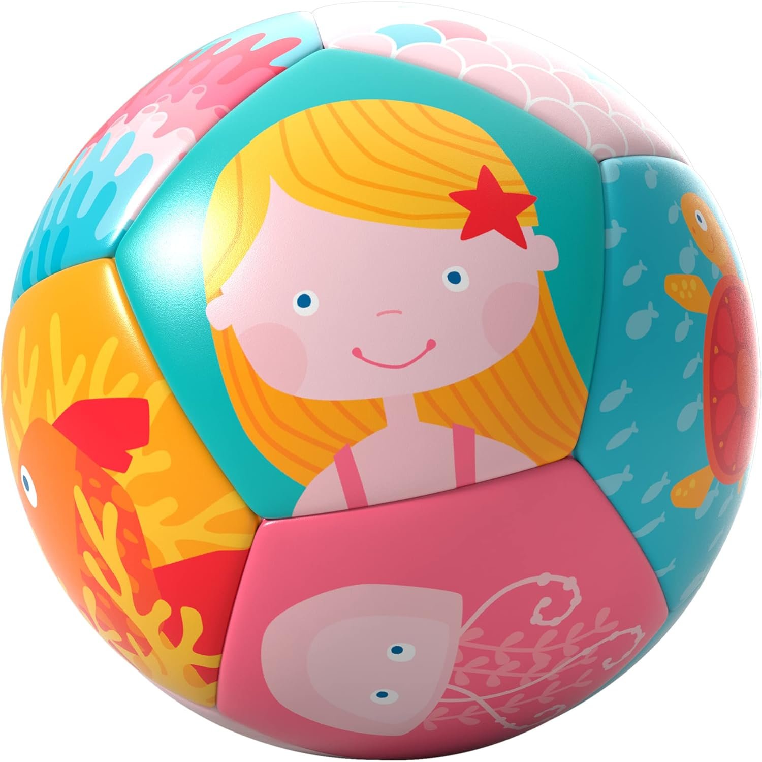 HABA Soft Baby Ball Tummy Time & Sensory Play – 4.5″ Infant Play Ball Ideal for Crawling, for Babies 6 Months & Up