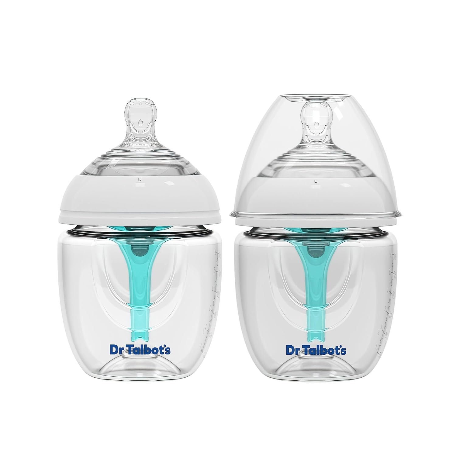 Dr. Talbot’s Anti-Colic Bottles – 6 oz (2-Pack) – Baby Bottles for Newborn Babies 0+ Months – Self Sterilizing Newborn Bottles with Slow Flow Soft Flex Nipple and Advanced Venting System