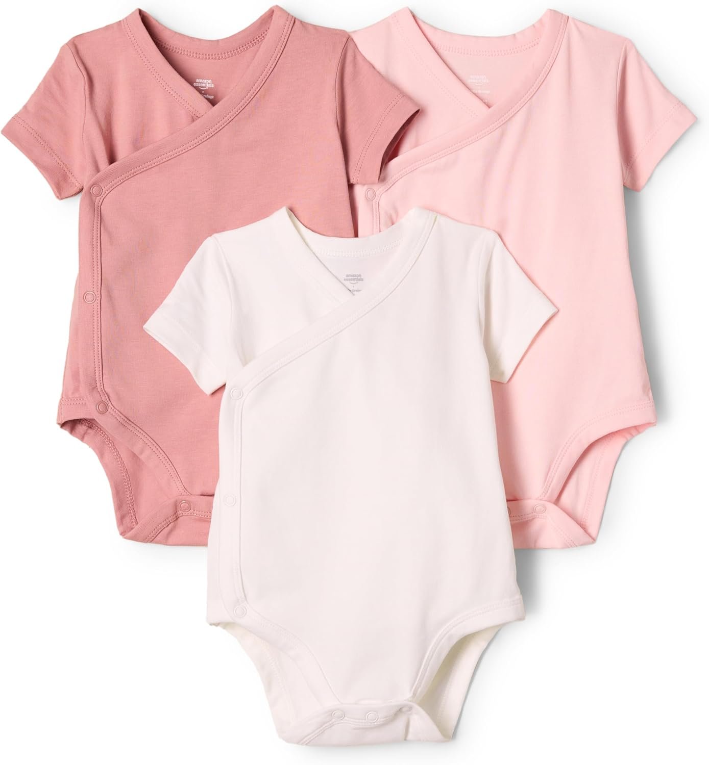 Amazon Essentials x Sofia Grainge Unisex Babies’ Side Snap Short Sleeve Bodysuit