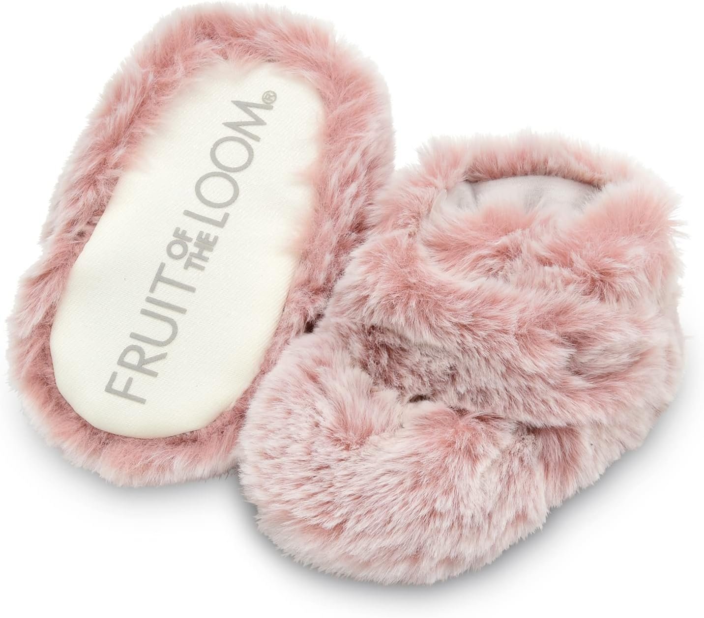 Fruit of the Loom Cozy Thermal Wrap Booties with Non-slip Grips for Baby Girls, Boys, Unisex –