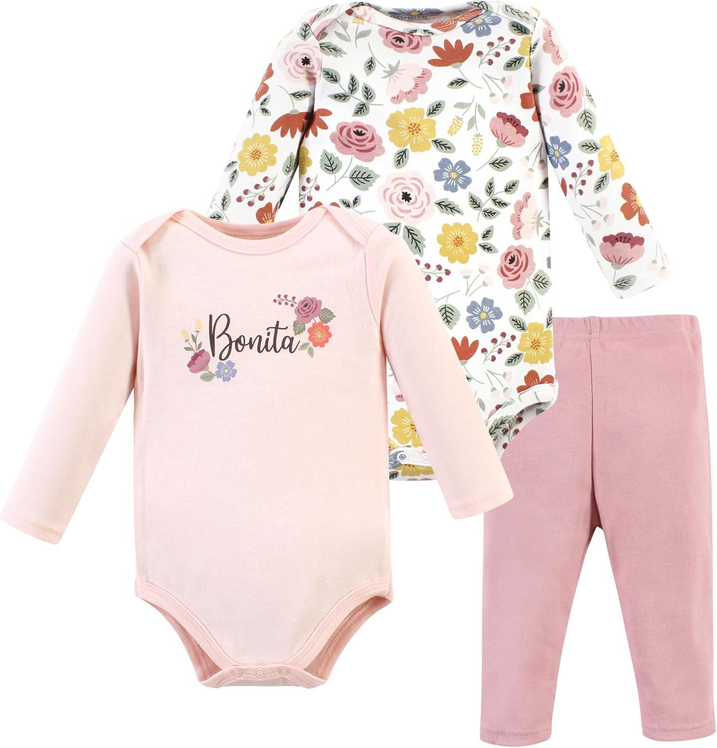 Hudson Baby Unisex Cotton Bodysuit and Pant Set
