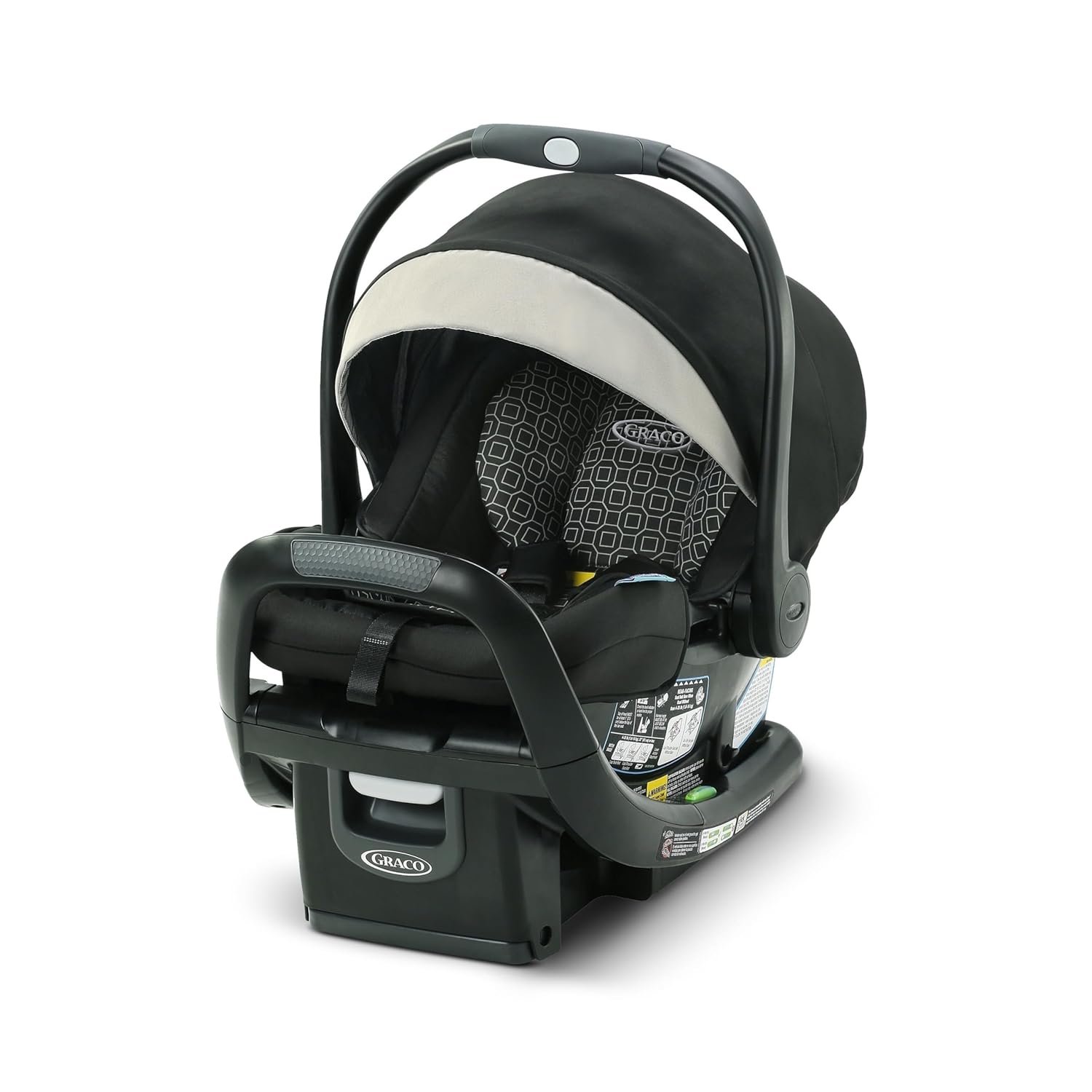 Graco® SnugRide SnugFit LX Infant Car Seat, Baby Car Seat with Anti-Rebound Bar for Extra Safety, SnugLock Easy Install Carseat, 1-Hand Adjustable Handle, No-Rethread Harness, Baby Essentials, Pierce
