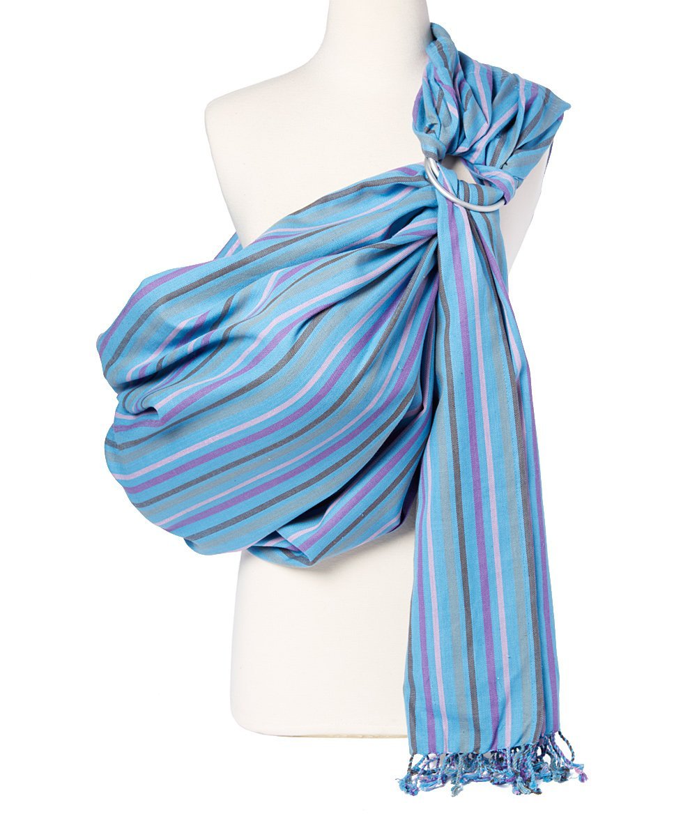 Hip Baby Wrap – Adjustable Baby Ring Sling & Infant Wrap Carrier for Newborns & Toddlers – Soft Cotton Baby Wrap for Babywearing – for Nursing and Infant Shower Gifts, 8-35 lbs – Ocean