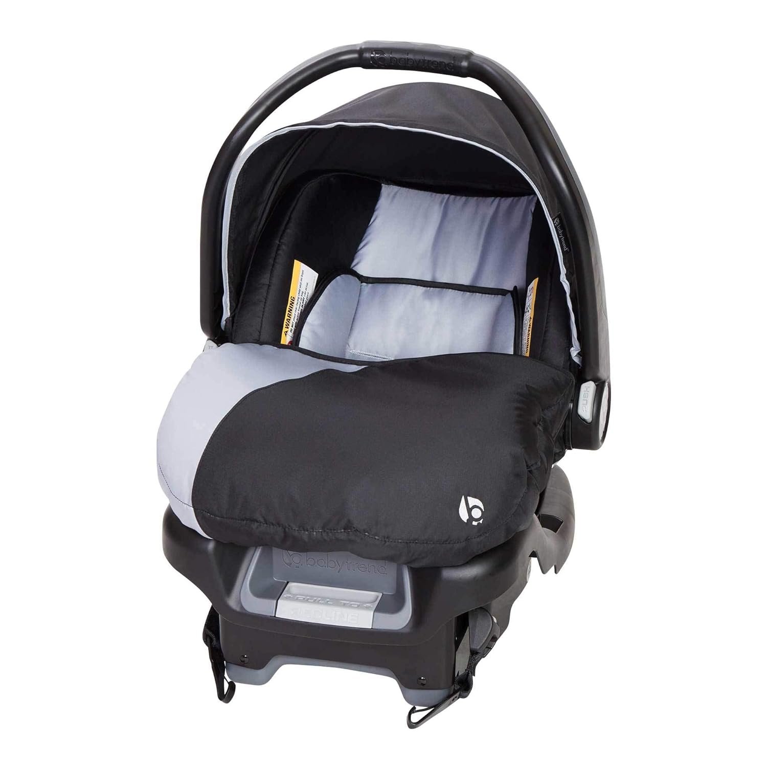 Baby Trend Ally Newborn Baby Infant Car Seat Carrier Travel System with Harness and Extra Cozy Cover for Babies Up to 35 Pounds, Stormy