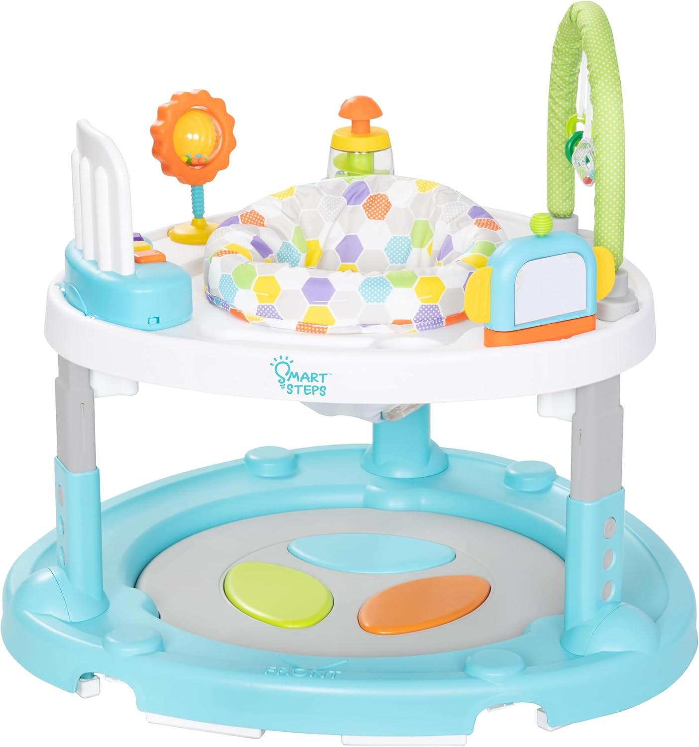 Smart Steps Bounce N’ Dance 4-in-1 Activity Center Walker, Hexagon Dots