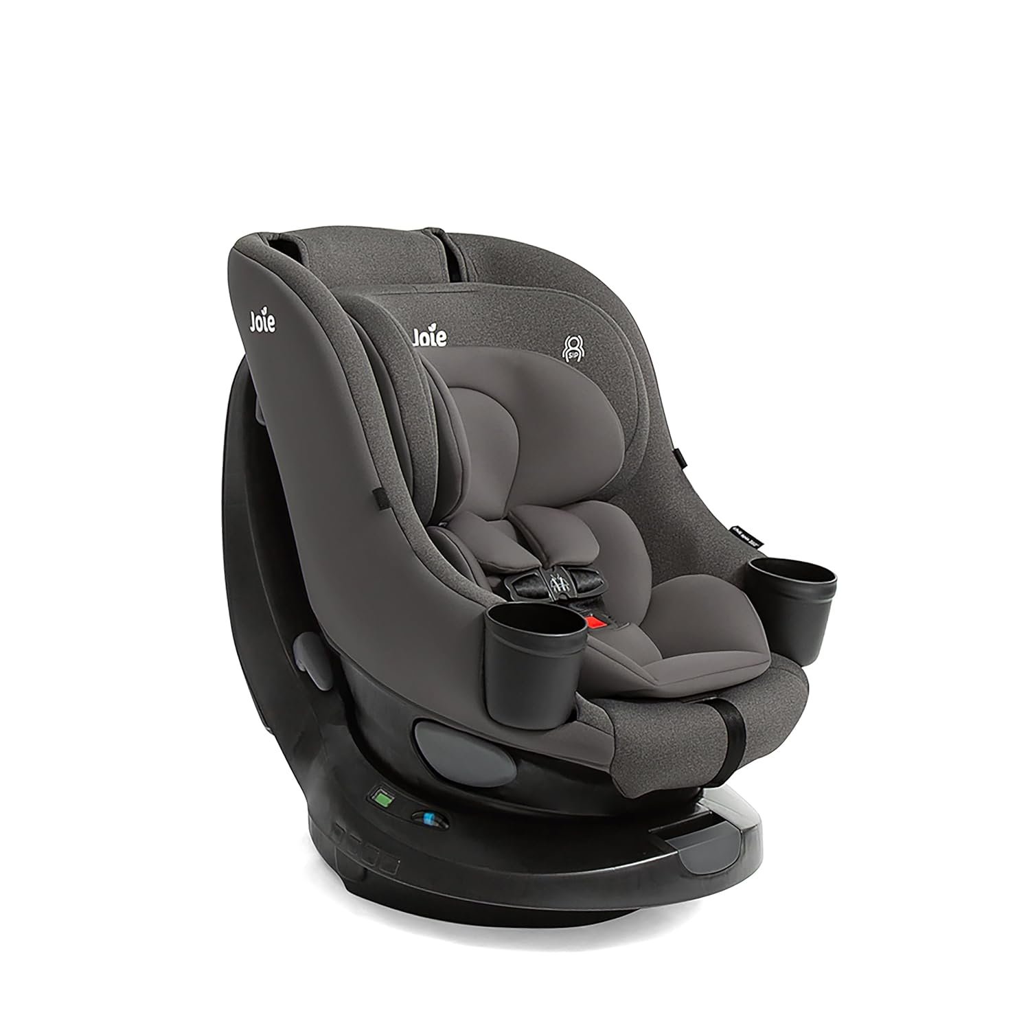 Joie Chili Spin 360 2-in-1 Rotating Convertible Car Seat with a 360 Spin and Easy Installation – Lower Anchor Attachment or Vehicle Belt Installation (Thunder)