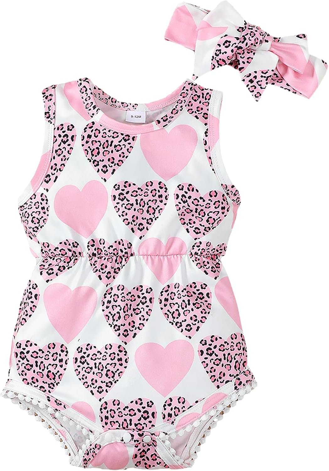 Mioglrie Baby Girl Clothes Newborn Girl Clothes Summer Infant Baby Girl Outfits Romper Headband Clothing Sets