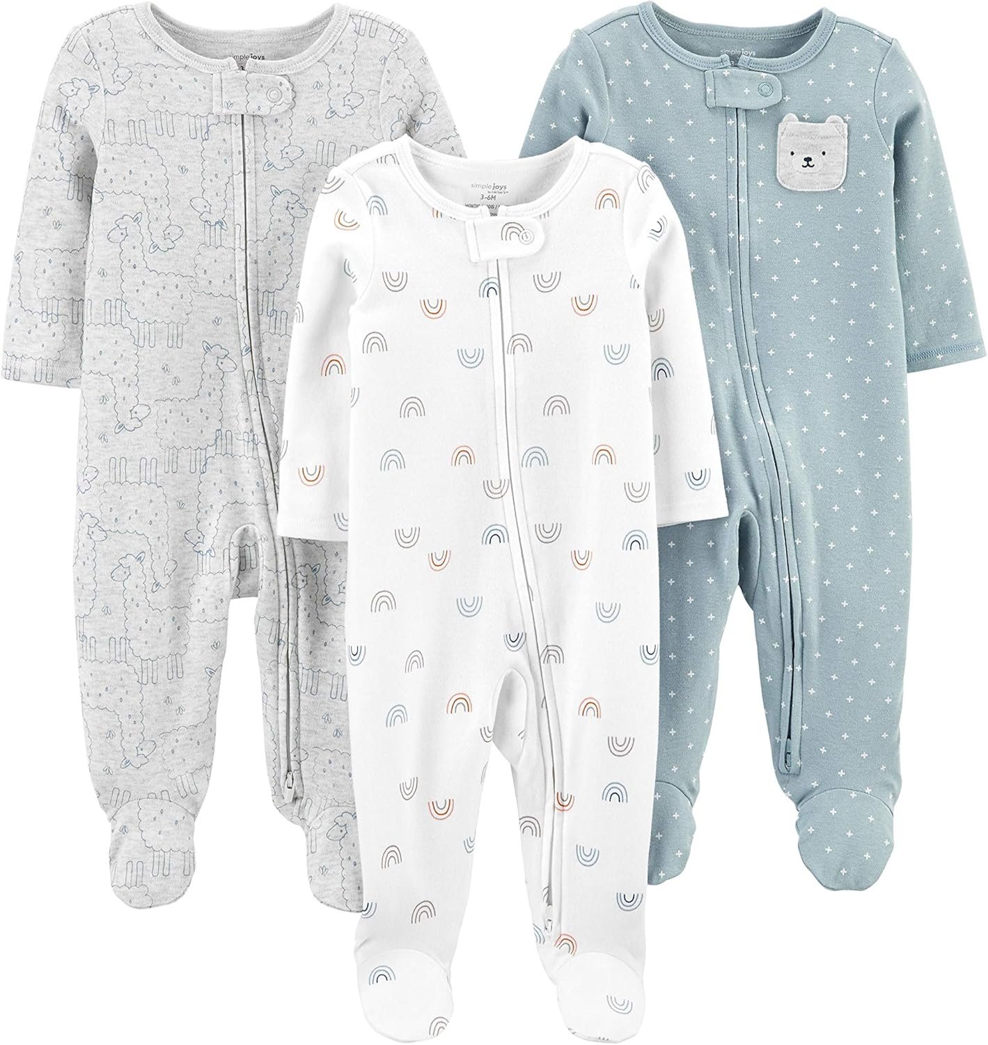 Simple Joys by Carter’s Baby 3-Pack Neutral Sleep and Play