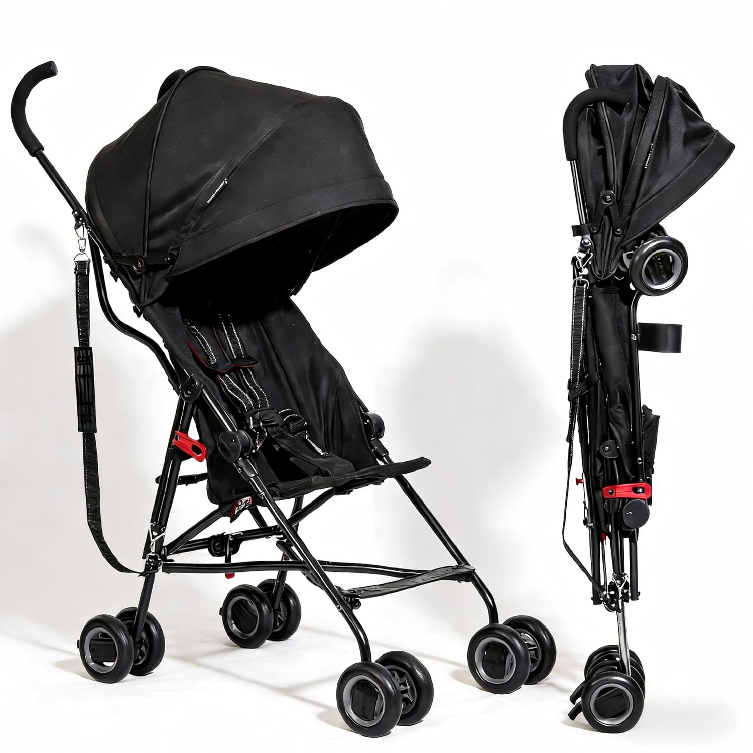 Baby Portable Stroller, Cool Kids Lightweight Travel Stroller with Carrier for Walking, Shopping, and Playgrounds