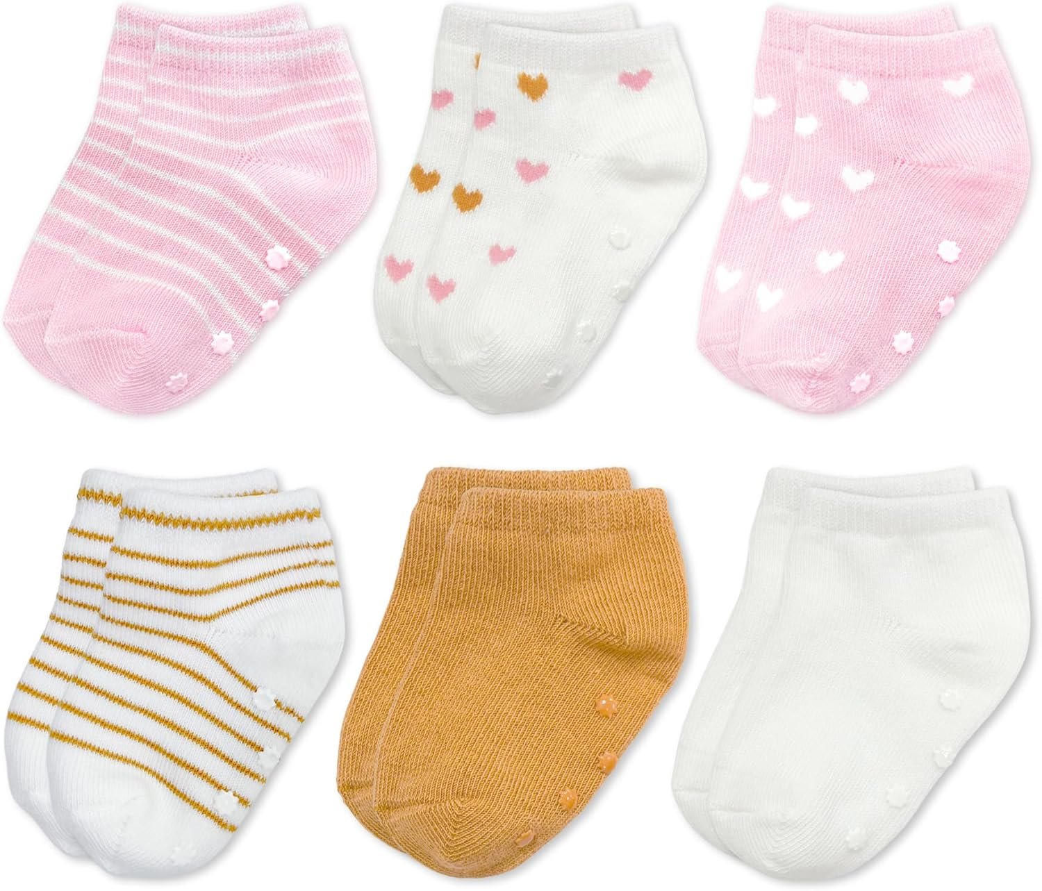 Anti-Slip Socks – Soft & Breathable Ankle Socks with Silicone Grips, Secure Fit for Infants & Toddlers