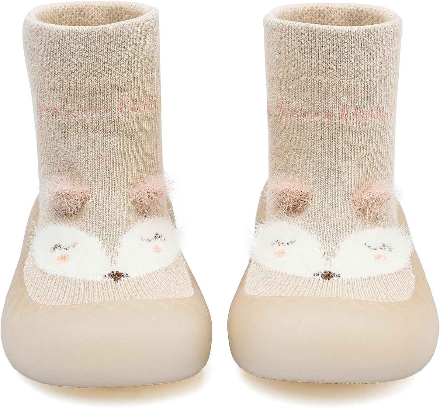 Baby Sock Shoes Toddler Cartoon Soft Rubber Sole Non Slip Indoor Floor Slipper for Infant Boys Girls