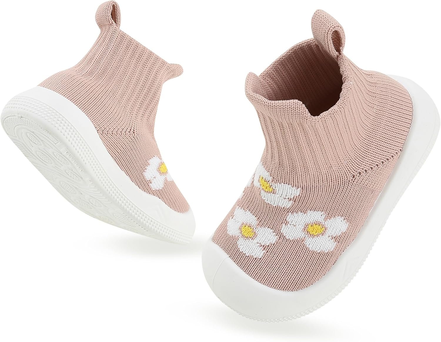 Baby Boys Girls Anti-Slip Breathable Shoes Infant First Walking Shoes Soft Rubber Sole Lightweight Sneakers