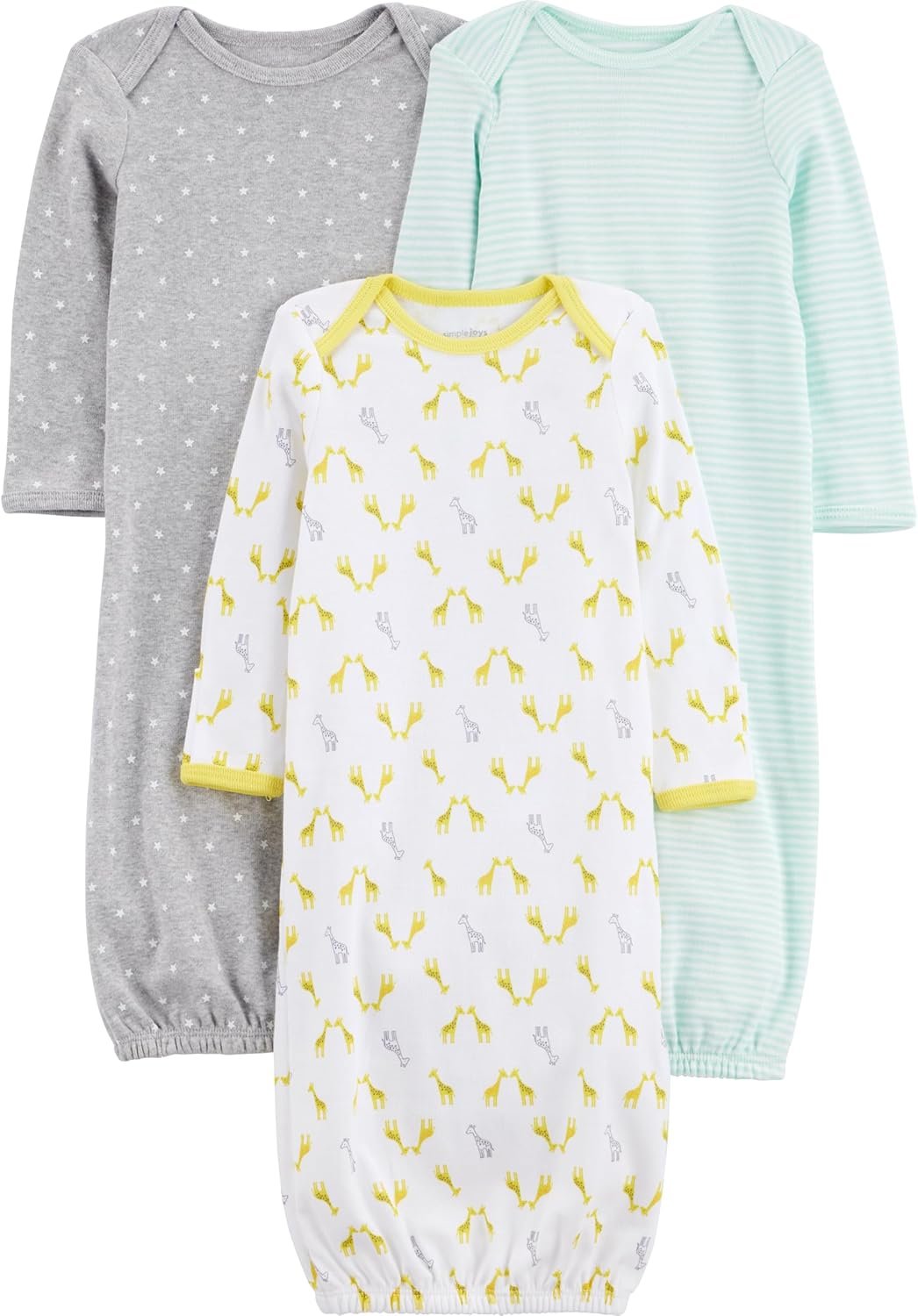 Simple Joys by Carter’s Baby 3-pack Neutral Cotton Sleeper Gown