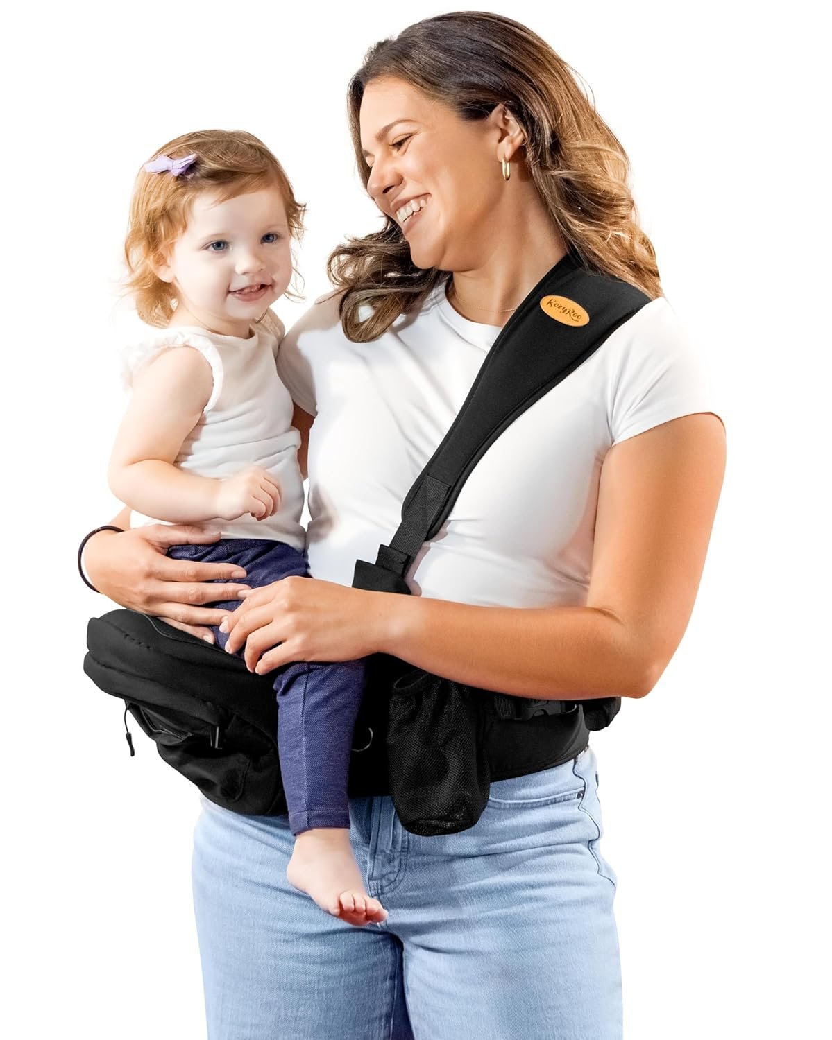 The Only Premium Hip Seat Baby Carrier for Newborns & Toddlers up to 45 lbs featuring the Original Flexi-Soft Shoulder Strap – Safety Certified, Machine Washable and Adjustable Waist Carrier