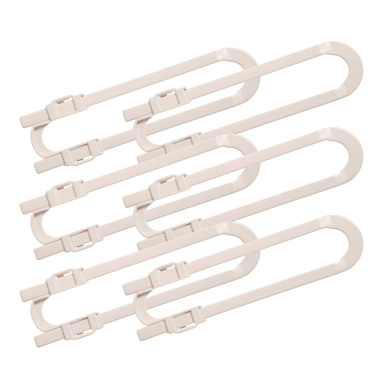 Dreambaby U Shaped Cabinet Locks – Extra Long Child Lock for Cabinets – Gliding Baby Safety Locks (6 Pack)