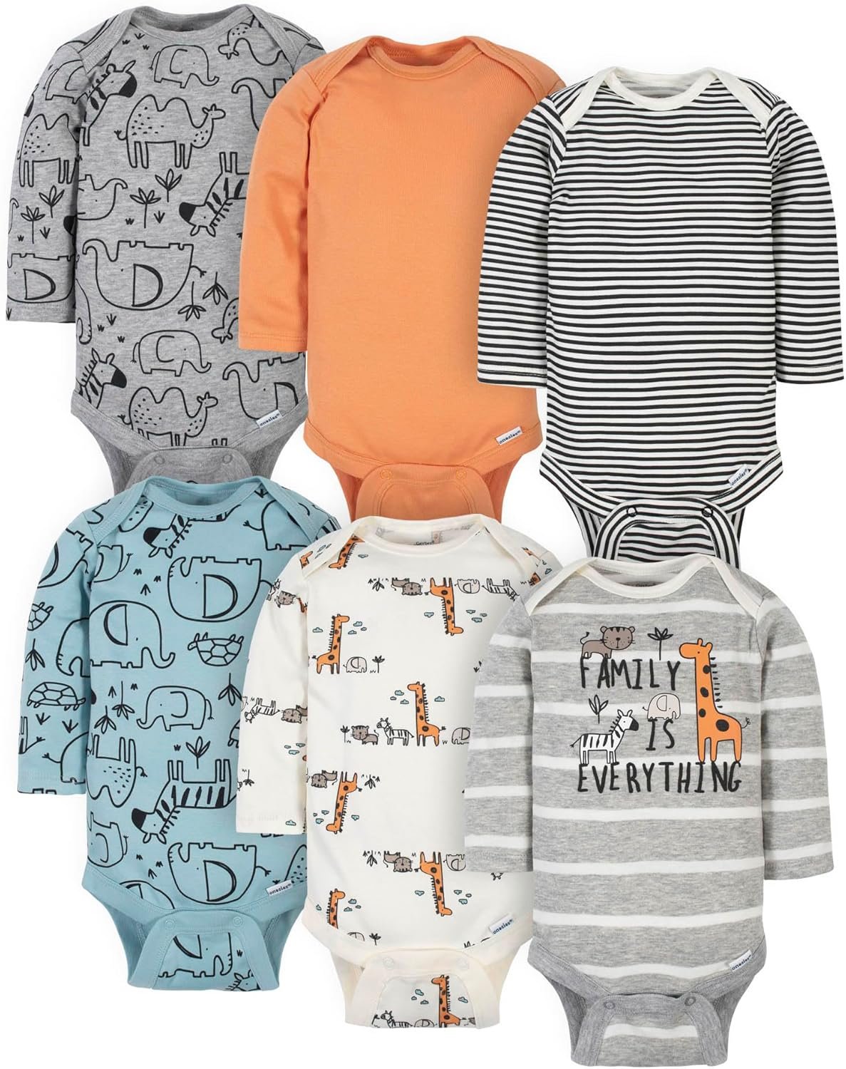 Gerber Baby Boys 6-pack Long-sleeve Onesies Bodysuit