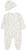 Little Me Clothes for Baby Girls 100% Cotton Scratch-Free Tag Footed One-Piece Romper and Hat Sleeper Set