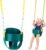 Squirrel Products High Back Full Bucket Toddler Swing Seat with Plastic Coated Chains – Swing Set Additions & Replacements – Outdoor Play Equipment – Green