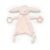 Loveys for Babies, Lovey Including Silicone Teether, Soft Bunny Stuffed Animals Security Blanket, Baby Snuggle Toy, for Newborn Boys and Girls