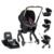 Evenflo Shyft DualRide Preemie and Infant Car Seat Stroller Combo 3-30lbs with Carryall Storage (Sylva Pink)