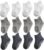 | Anti-Slip Ankle Socks with Grippy Soles for Babies, Toddlers & Kids (12-pair pack)