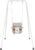 Baby Swing with Stand, Swing Set for Infant, Outdoor Indoor Swing Set with Canvas Cushion Seat (White)