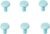Baby Nail File Replacement Heads, Safe Electric Nail Trimmer Pads Refills Grinder Buffer Attachments Nail Care Filer Tool for Newborn Infants Toddlers Kids 6+ Months Up 6 Pack Blue
