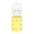 Lifefactory Glass Baby Bottle with Stage 1 Nipple and Protective Silicone Sleeve Banana 4 Oz