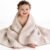 Ababy Cotton Baby Blanket, Ultra Soft Cozy Baby Blankets for Boys Girls, Soft Infant Toddler Newborn Receiving Blankets for Crib Stroller – Oat Beige – Star & Moon, 26 x 51 Inches