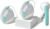 Willow Wave – Wearable Double Manual Breast Pump – Fits Fully in Bra – Ergonomic Handle – Wearable Breastfeeding Pump – Hospital Grade Suction – Postpartum Essentials – Holds 5oz per Cup
