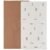 Owlowla Baby Diaper Changing Pad Portable Changing Mat Travel Changing Pad Liner for Baby and Small Toddler(Classic Brown&Brush Strokes)