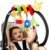 Car Seat & Stroller Toy_Infant Toys Baby Sensory Interaction Cartoon Toys with Ringing Bells_Hanging or Wrapping Around The Infant Bed or Strollea